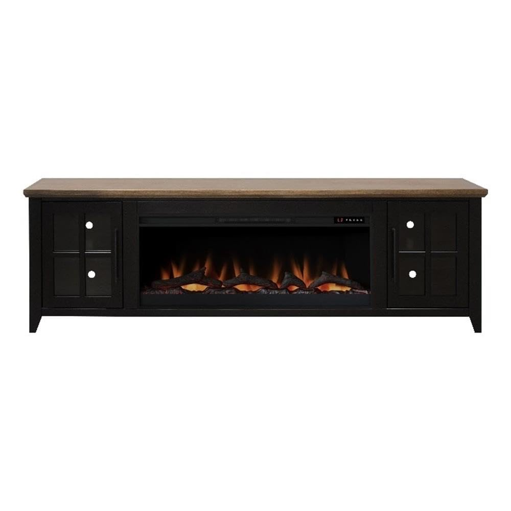 83" Fireplace TV Stand for TVs up to 95", Minimal Assembly Design