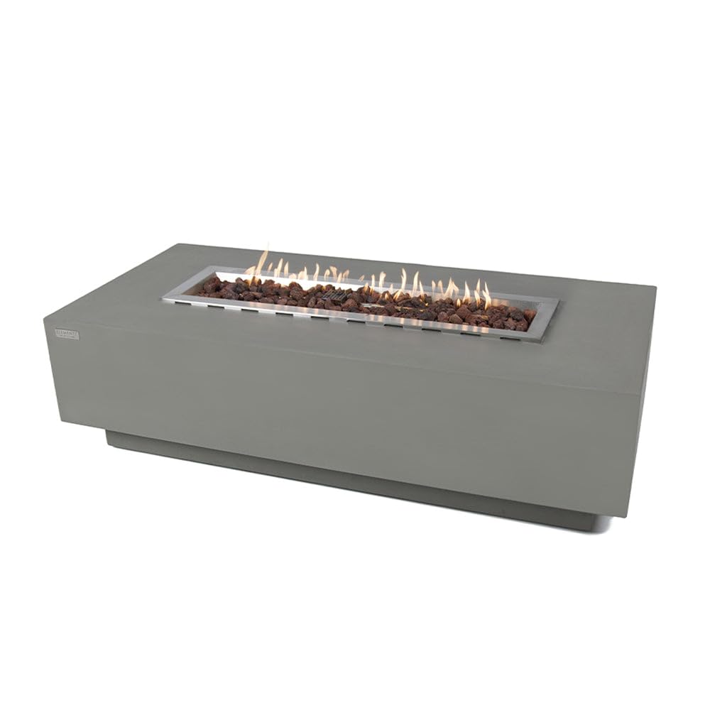 Square Outdoor Fire Pit Table with Canvas Cover & Lava Rocks for Patio and Backyard Use