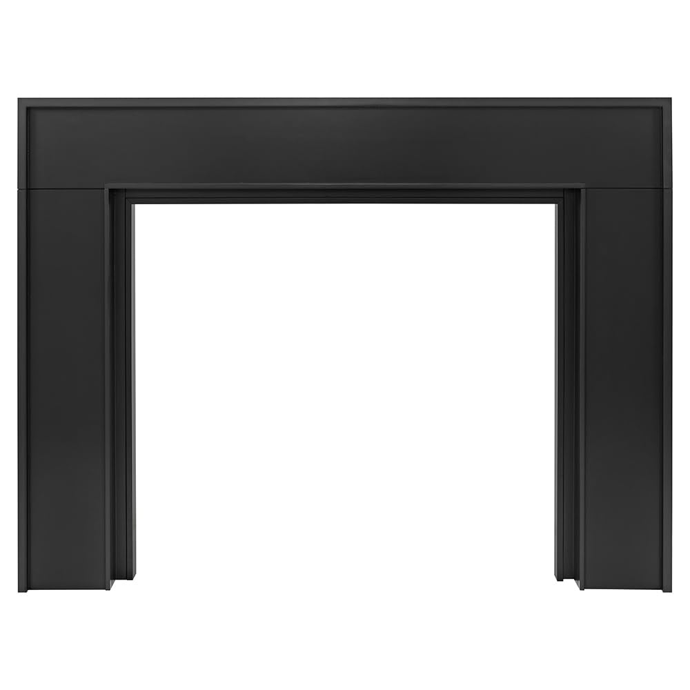Modern Wood Fireplace Mantel Surround Kit with Shelf, Minimalist Poplar Design