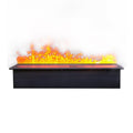 Recessed Water Vapor Electric Fireplace with LED Flame & Remote Control