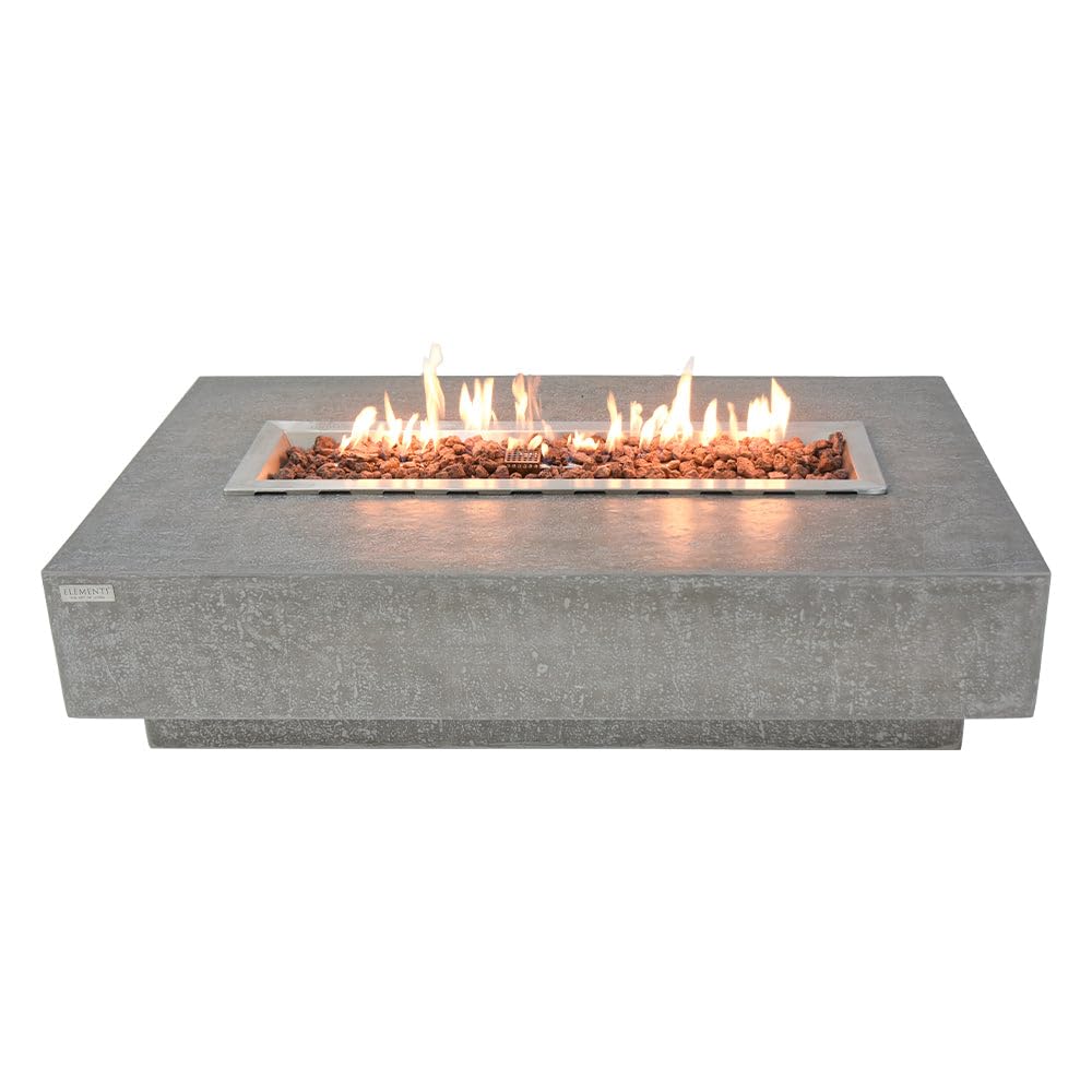 Square Outdoor Fire Pit Table with Canvas Cover & Lava Rocks for Patio and Backyard Use