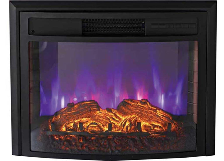 Greystone - Greystone 26" Electrical Fireplace, Remote, and Trim KIT, Curved