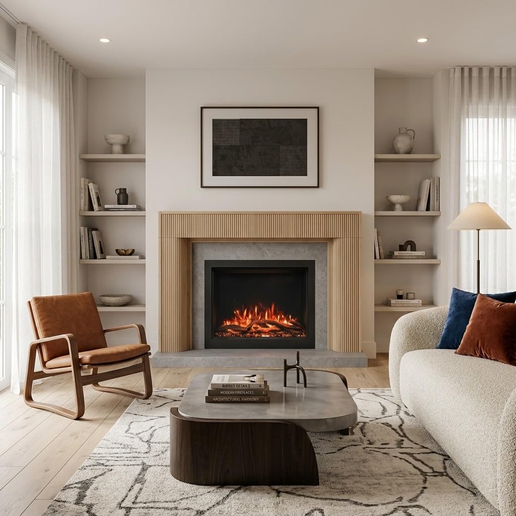 Modern Ember Hazel Wood Fireplace Mantel Surround Kit - Parent