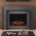 Modern Wood Fireplace Mantel Surround Kit with Shelf, Minimalist Poplar Design