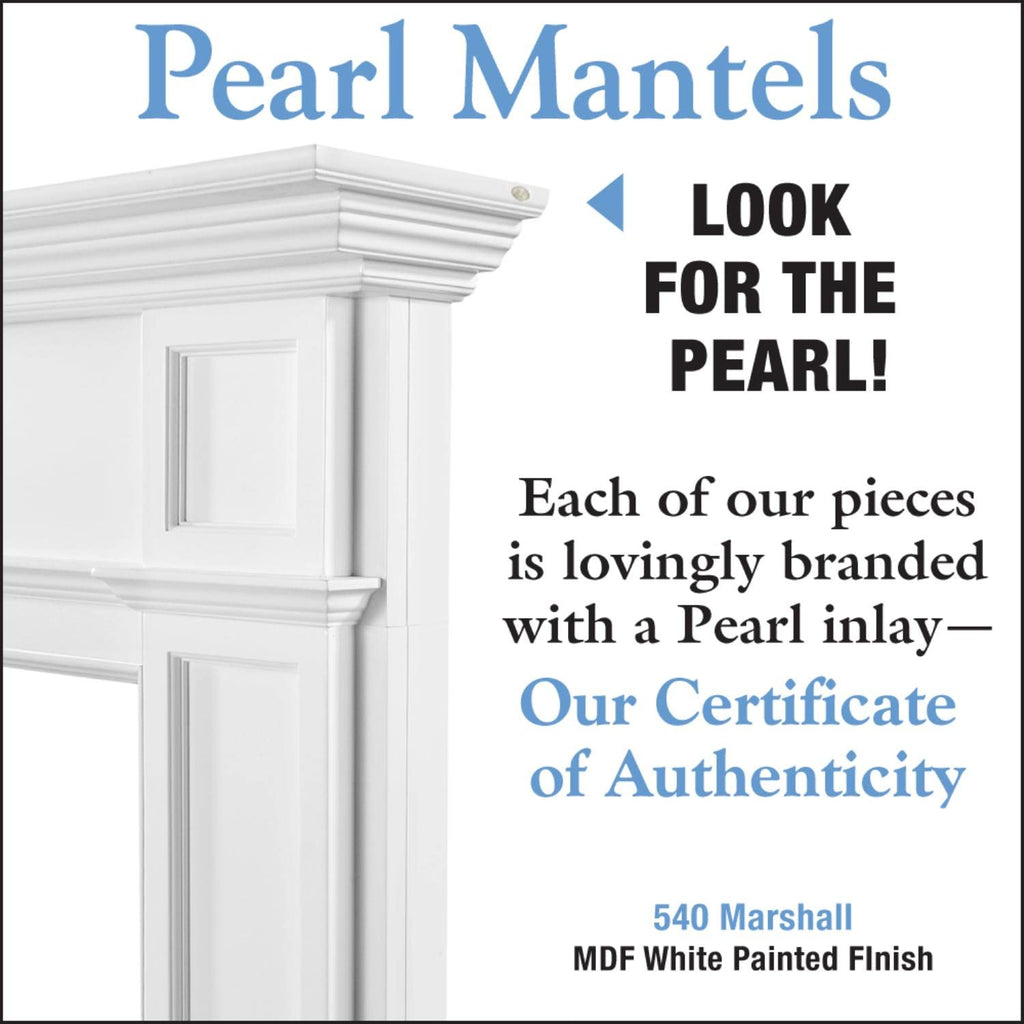 Pearl Mantels 540-56 Marshall Fireplace Mantel Surround MDF, White Paint