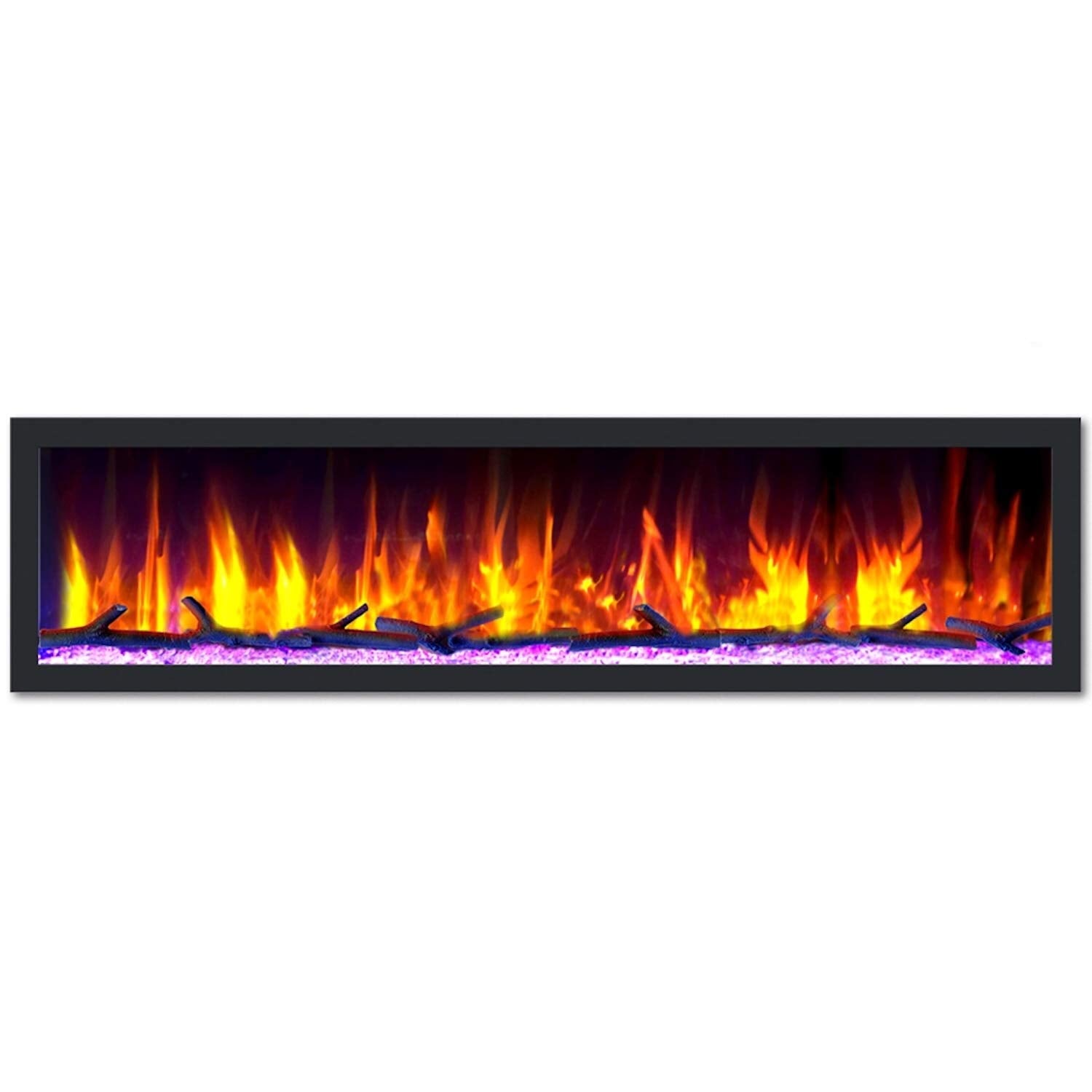 Dynasty LED Smart Control Flush-Mount Electric Fireplace