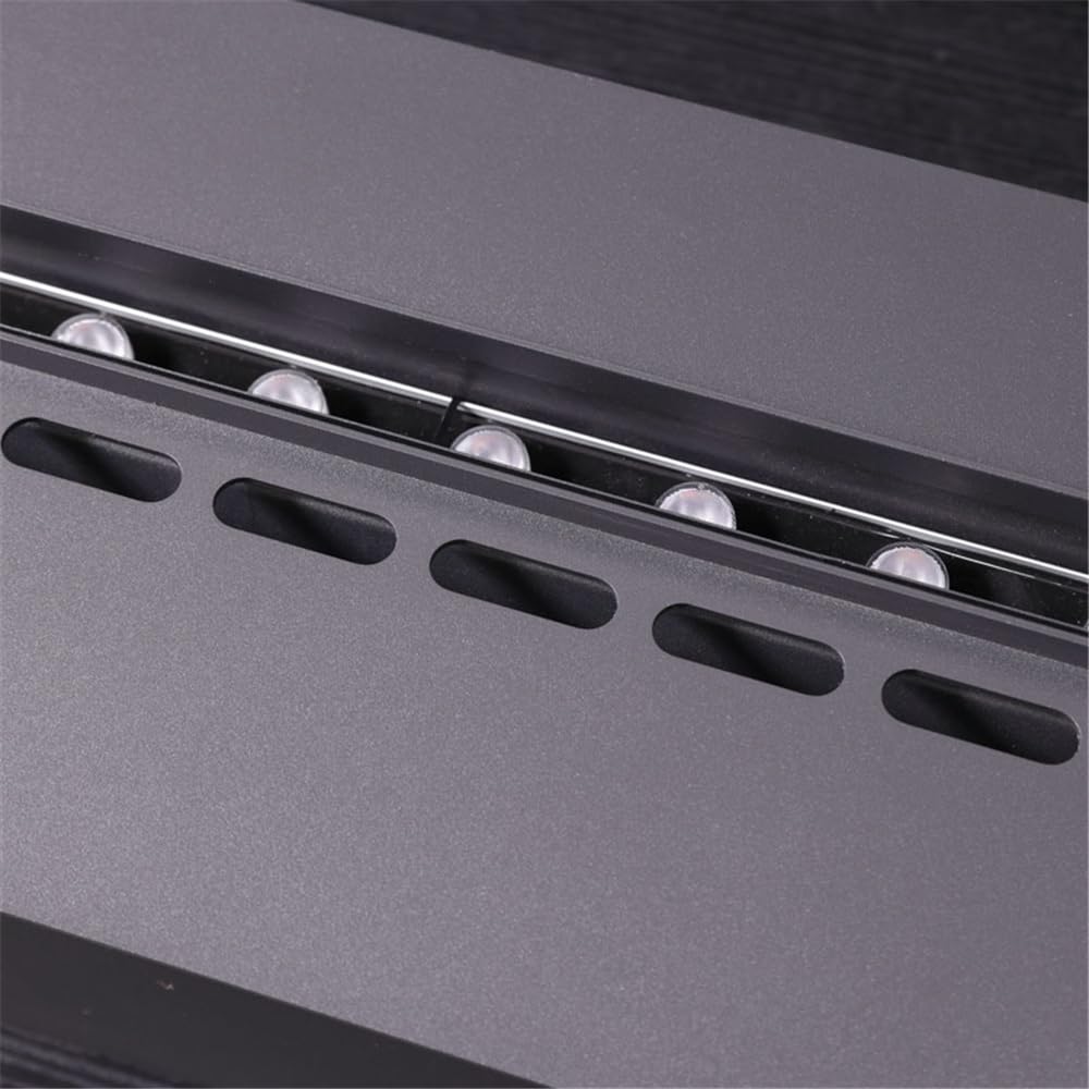 Recessed Water Vapor Electric Fireplace with LED Realistic Flame & Touch/Remote Control