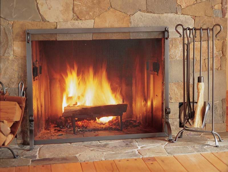 Pilgrim Home and Hearth FGN Series Forged Iron Fireplace Screen