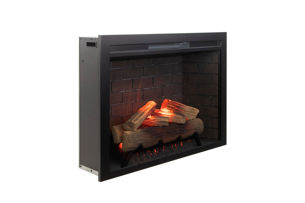 26" Electric Fireplace Insert with Infrared Heating, Wi-Fi App, Remote Control & Realistic Flame