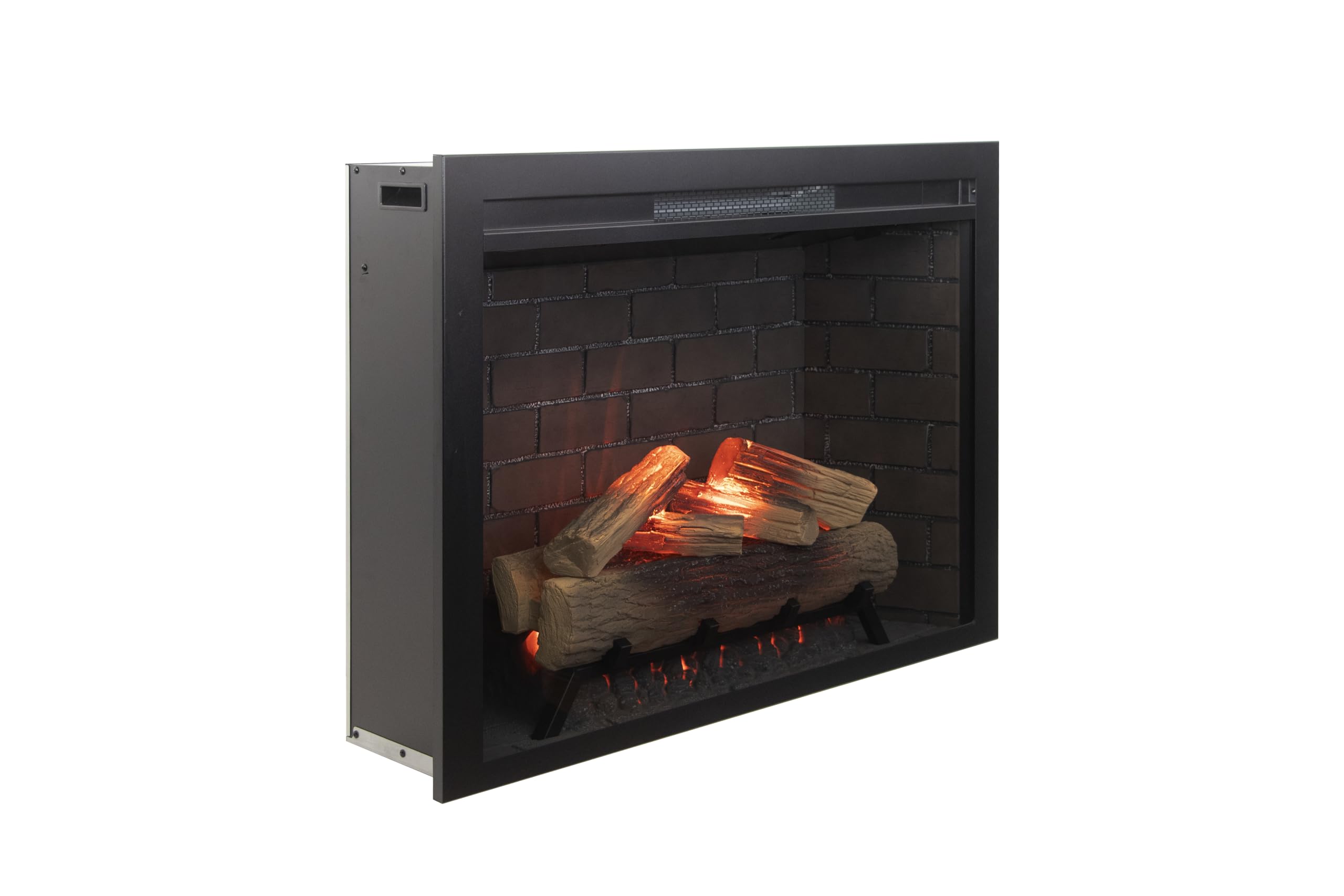 26" Electric Fireplace Insert with Infrared Heating, Wi-Fi App, Remote Control & Realistic Flame