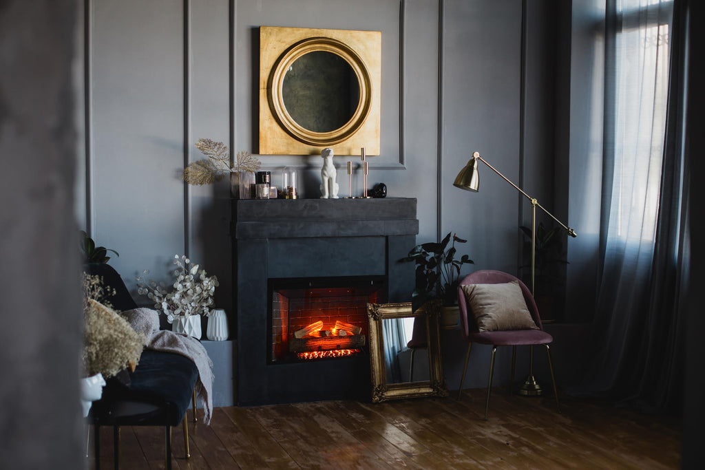 26" Electric Fireplace Insert with Infrared Heating, Wi-Fi App, Remote Control & Realistic Flame