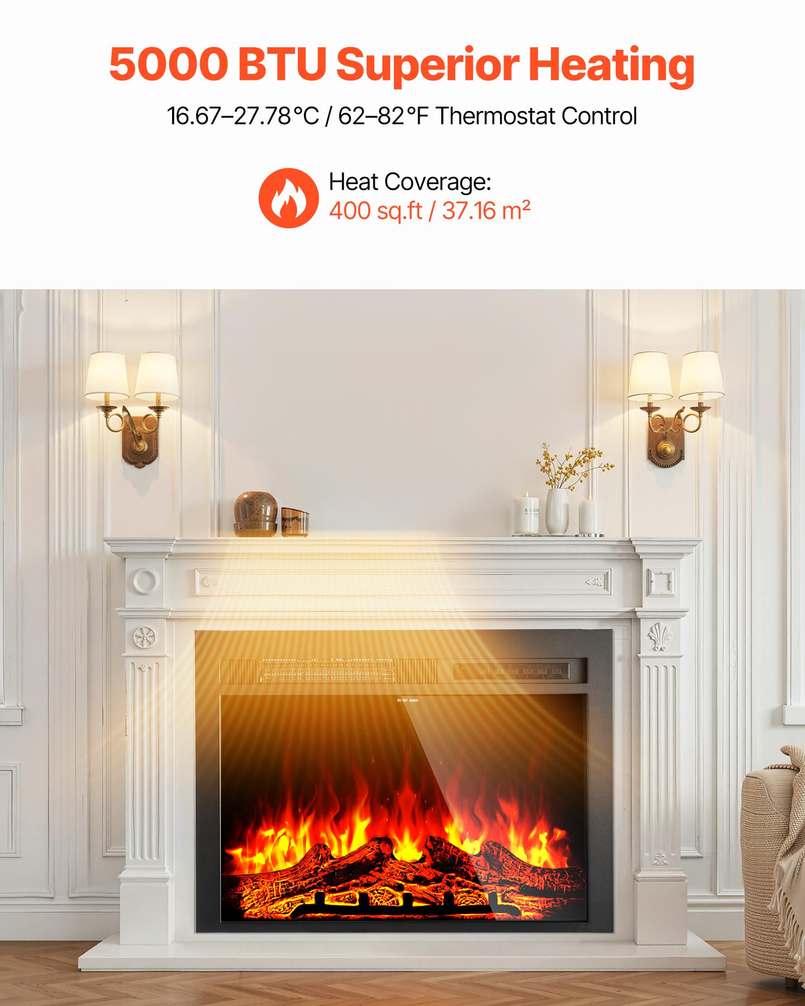 VEVOR Electric Fireplace Insert