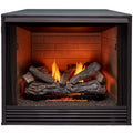 36" Universal Ventless Firebox Insert, Zero Clearance Design, Black