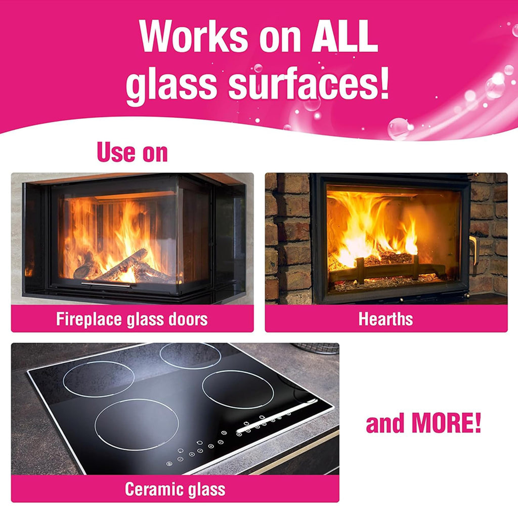 Quick 'n Brite Fireplace Glass