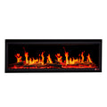 55" Smart Linear Electric Fireplace with App Control & Fire Sounds, Black
