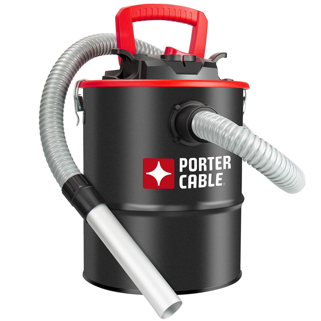 4 Gallon Ash Vacuum with Powerful Suction for Fireplaces, Stoves & Fire Pits, Black