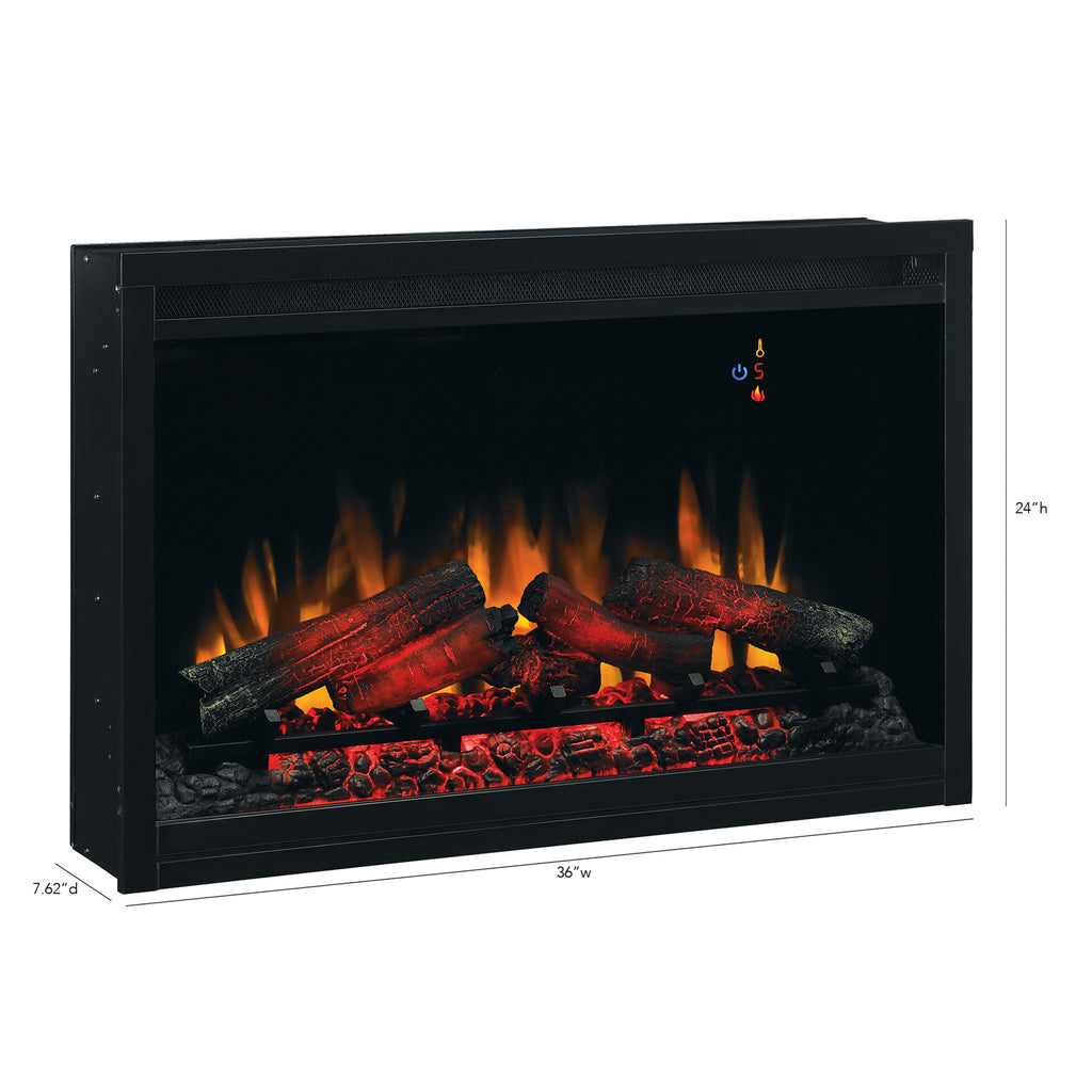 ClassicFlame Traditional Built-in Electric Fireplace Insert