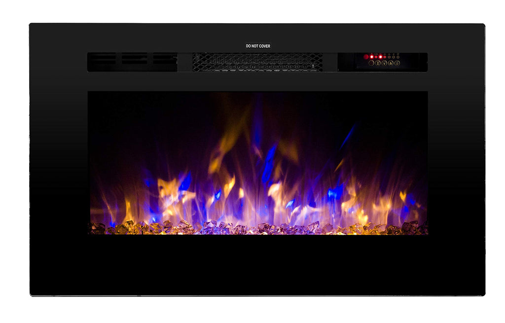 Touchstone Sideline Recessed Mounted Electric Fireplace