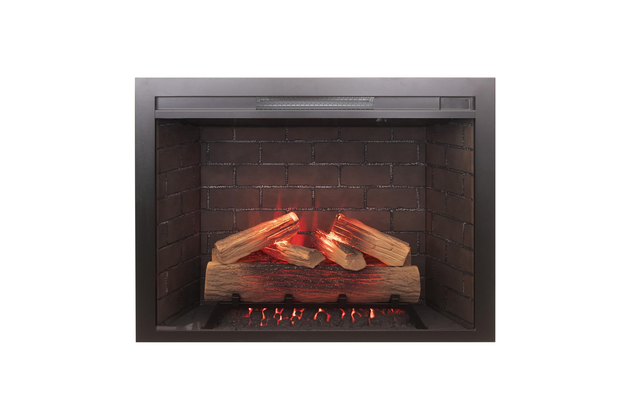 26" Electric Fireplace Insert with Infrared Heating, Wi-Fi App, Remote Control & Realistic Flame