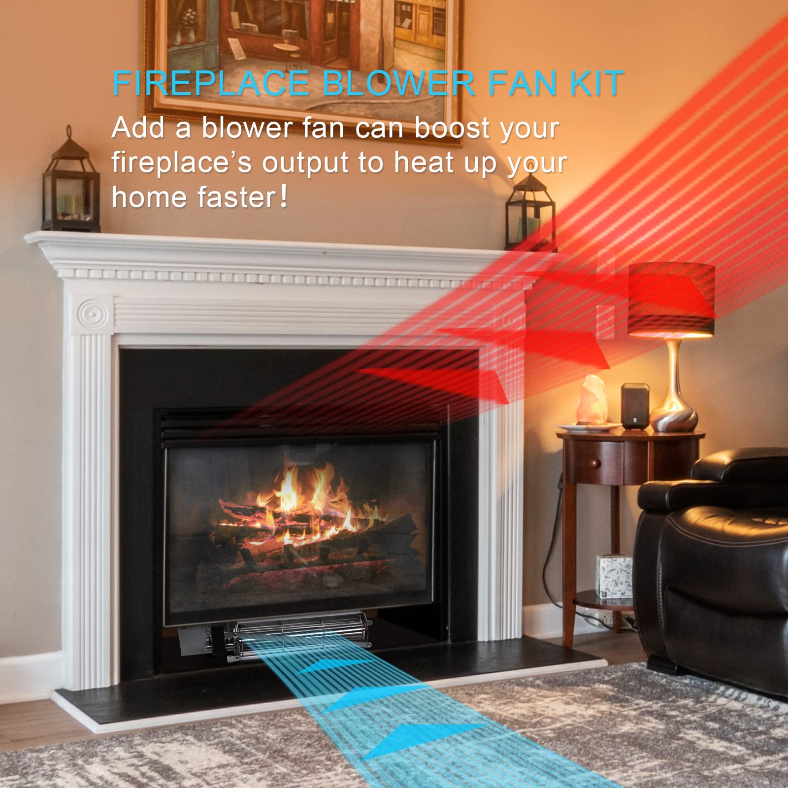 Replacement Fireplace Blower Fan Kit for Select Gas Fireplaces, FK24 Compatible