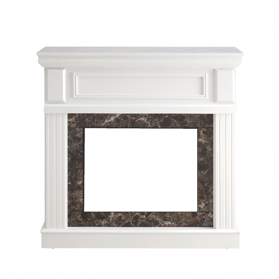 Fireplace Mantel Console for 23" Electric Fireplace, Space-Saving Modern Design for Living Room