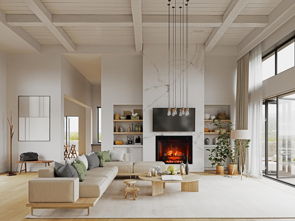 26" Electric Fireplace Insert with Infrared Heating, Wi-Fi App, Remote Control & Realistic Flame
