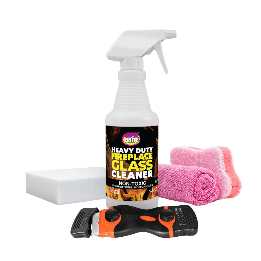 Quick 'n Brite Fireplace Glass
