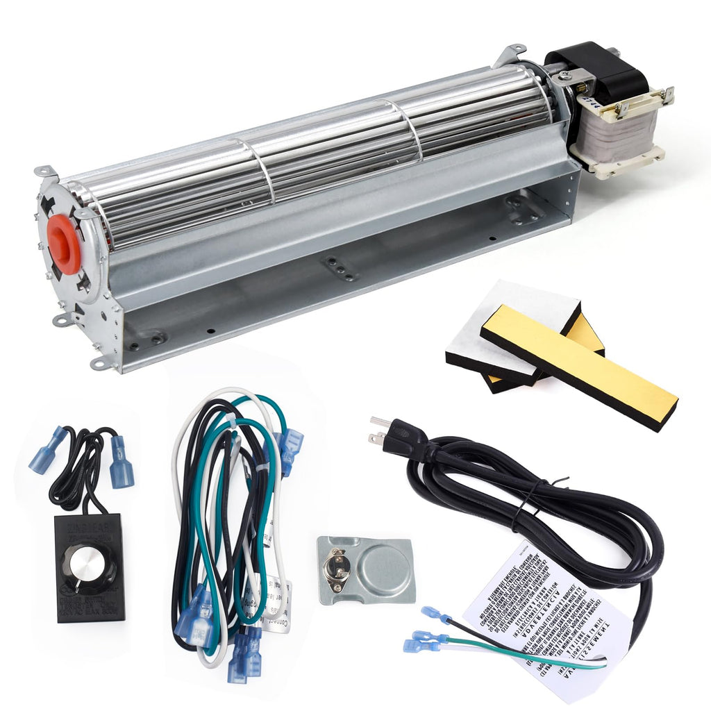 Replacement Fireplace Blower Fan Kit for Select Gas Fireplaces, Universal Compatibility Design