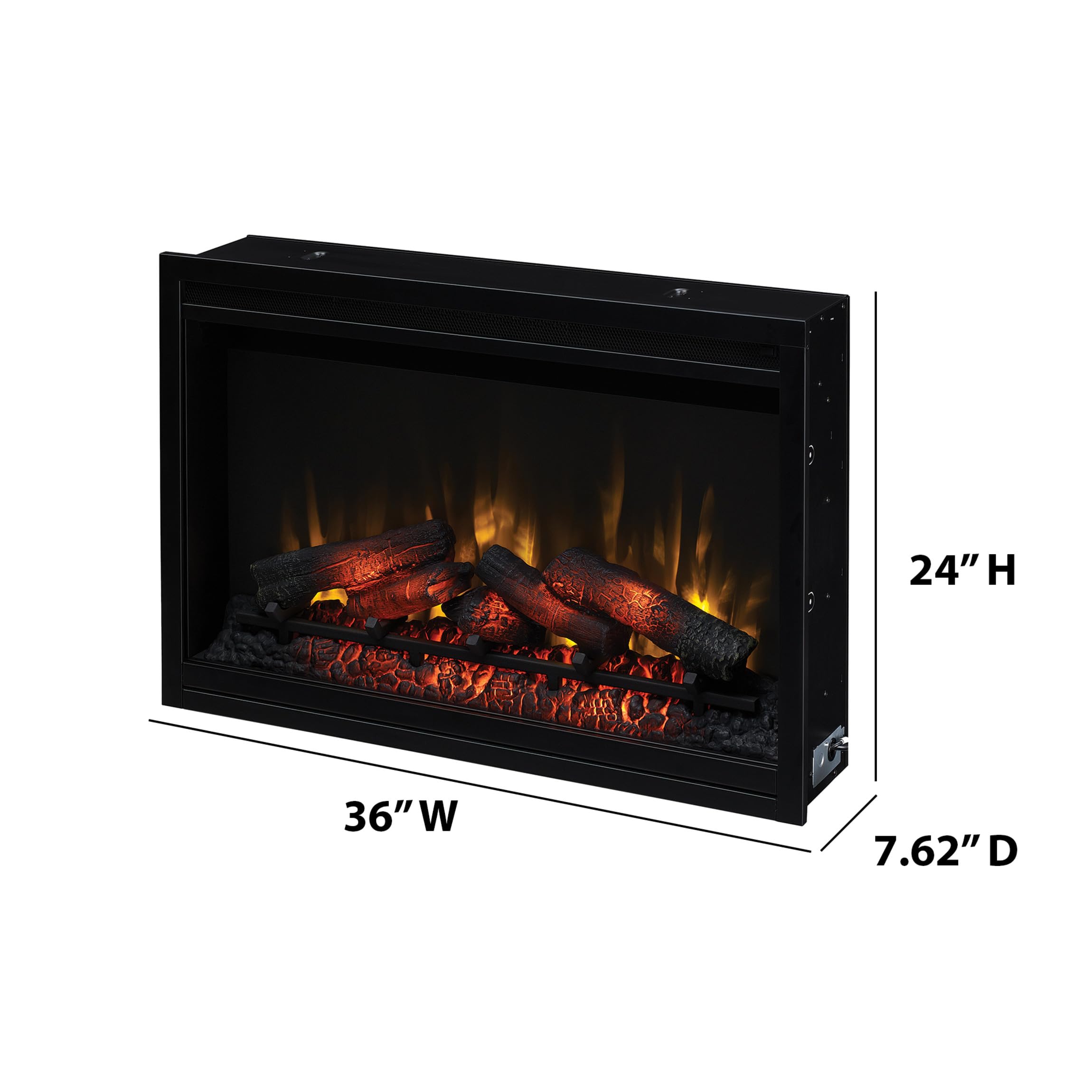 ClassicFlame Traditional Built-in Electric Fireplace Insert