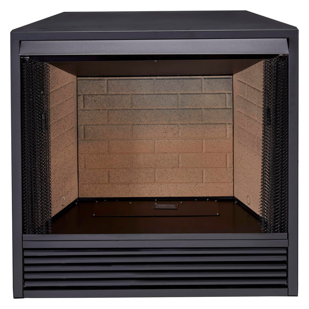 Dual Fuel Ventless Gas Firebox Insert with Mantel, Natural Gas & Propane Compatible