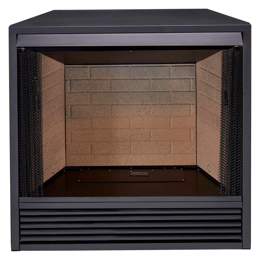 Dual Fuel Ventless Gas Firebox Insert with Mantel, Natural Gas & Propane Compatible