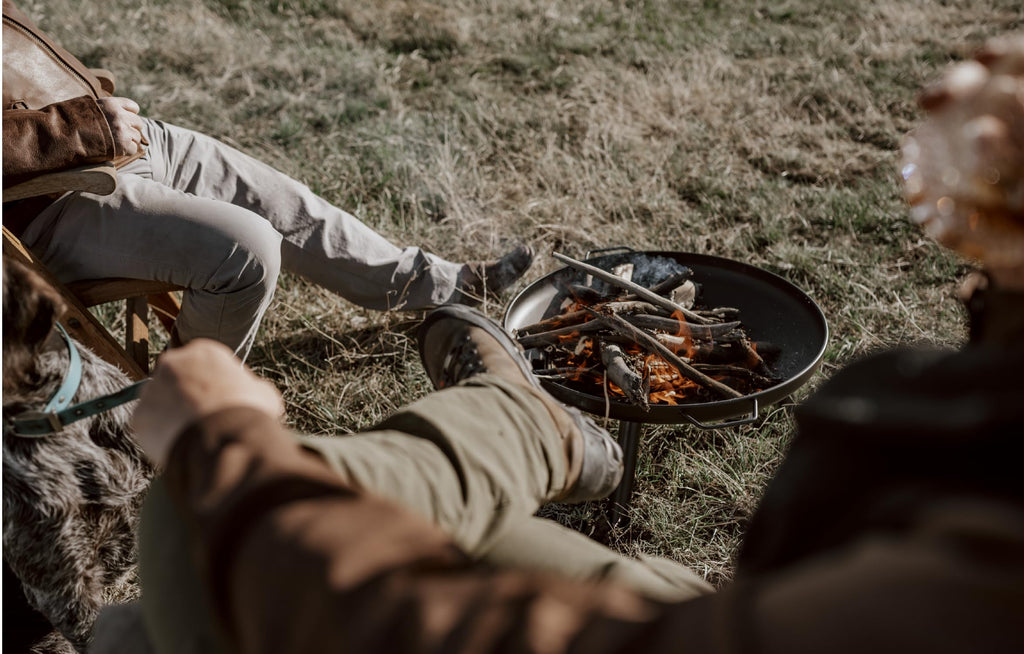 23" Wood-Burning Fire Pit, Durable Steel Outdoor Fire Pit for Backyard, Camping & BBQ