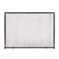 Minuteman International SS-5036 Colonial Flat Fireplace Screen, Graphite, 50" x 36"