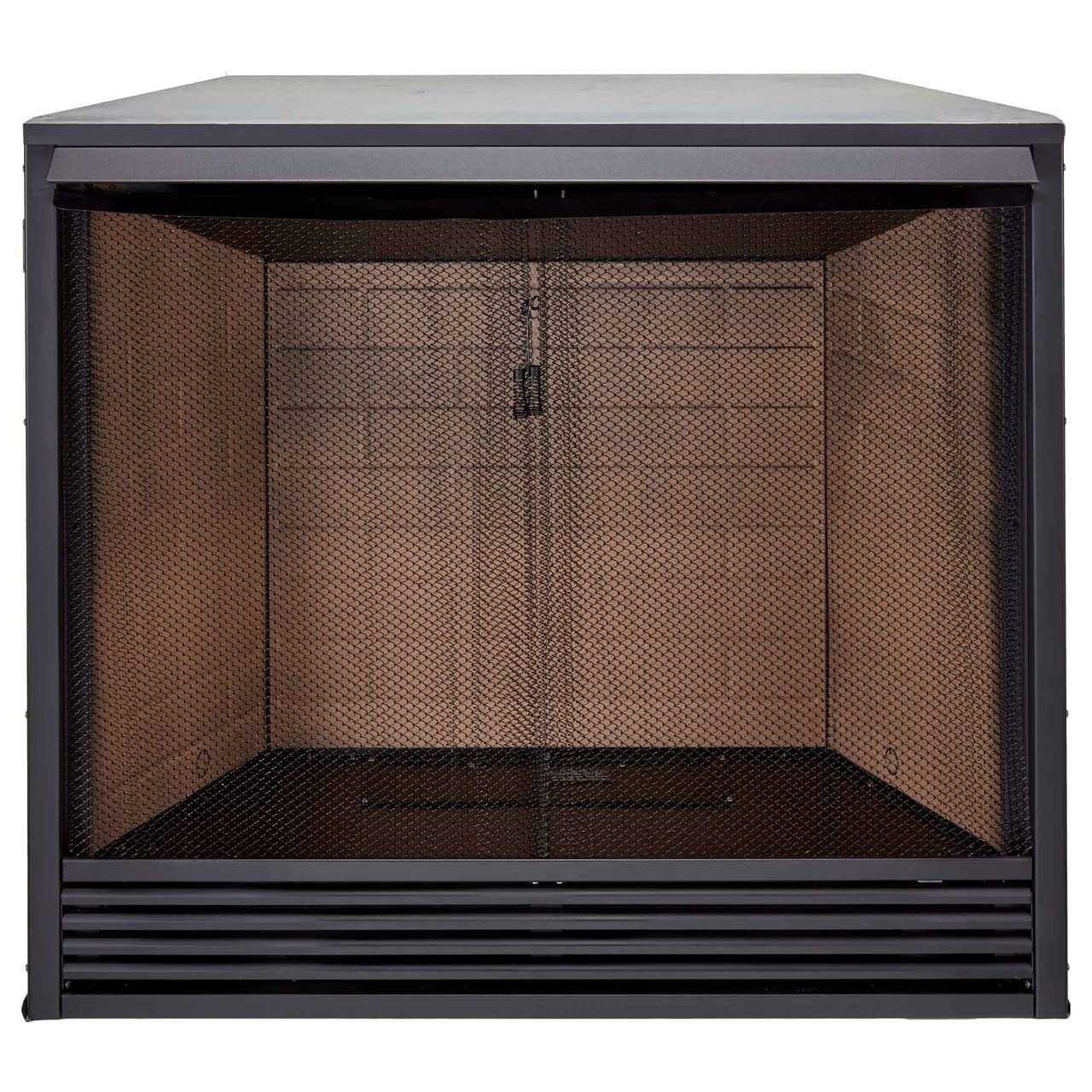 36" Universal Ventless Firebox Insert, Zero Clearance Design, Black