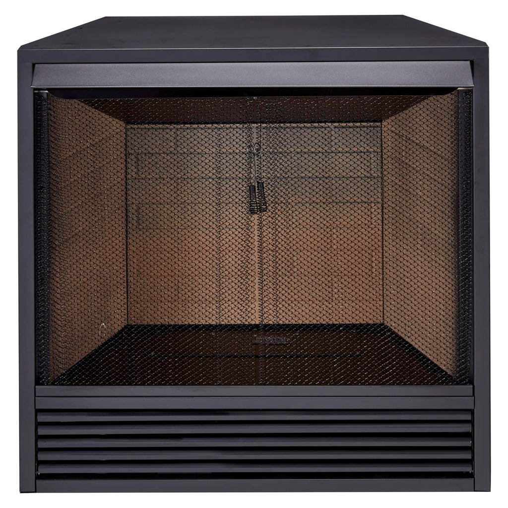 Dual Fuel Ventless Gas Firebox Insert with Mantel, Natural Gas & Propane Compatible