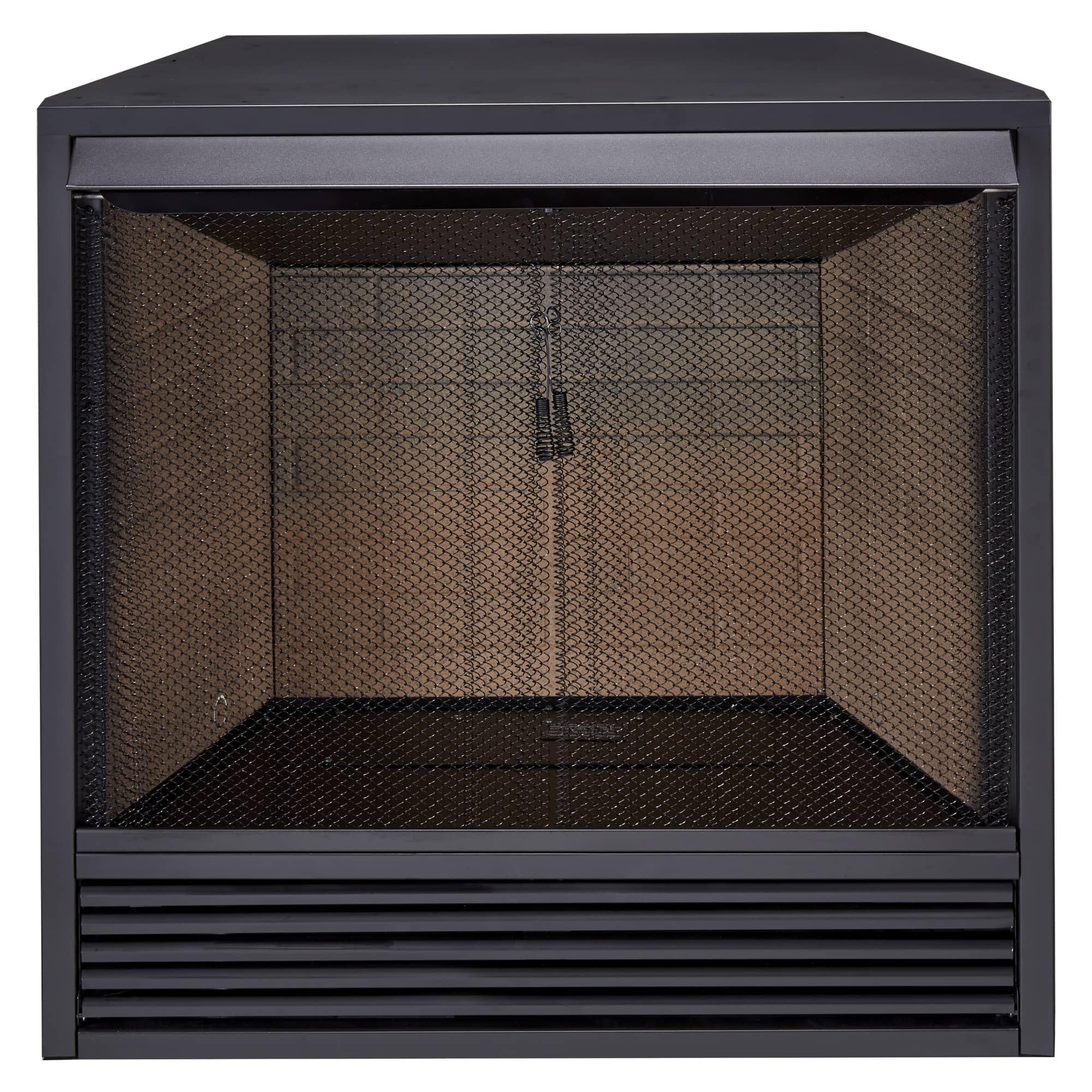 Dual Fuel Ventless Gas Firebox Insert with Mantel, Natural Gas & Propane Compatible