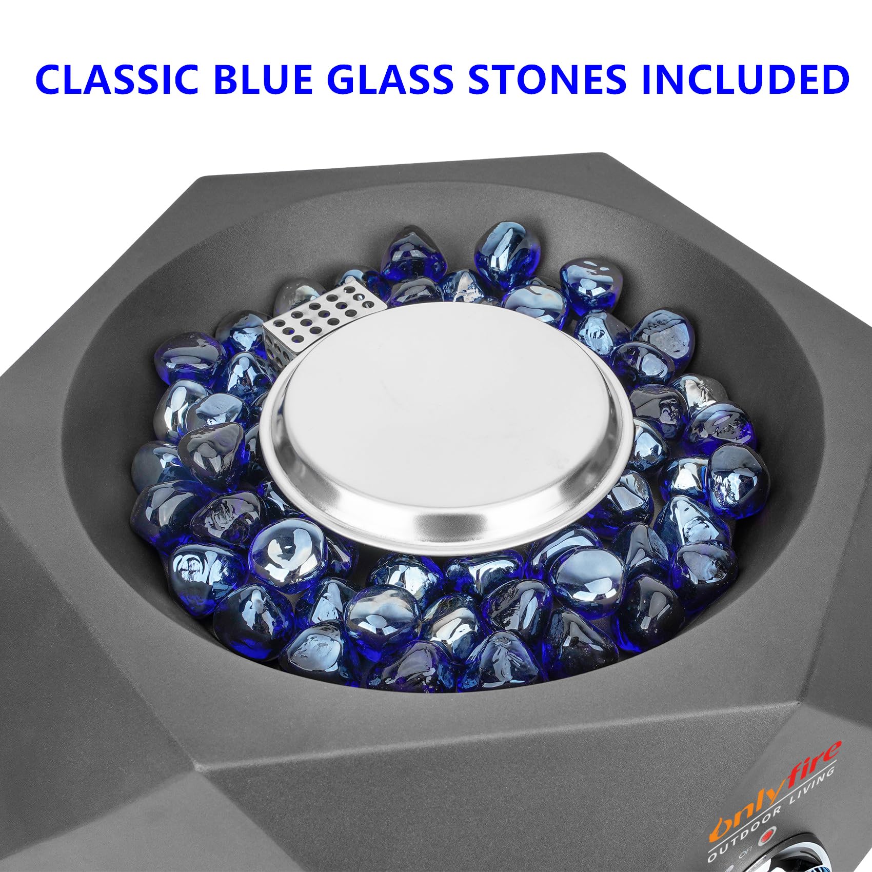 14" Portable Tabletop Gas Fire Pit for Patio, Camping & Outdoor Use