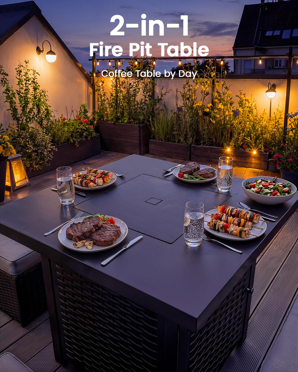 Ciays Gas Fire Pit Table