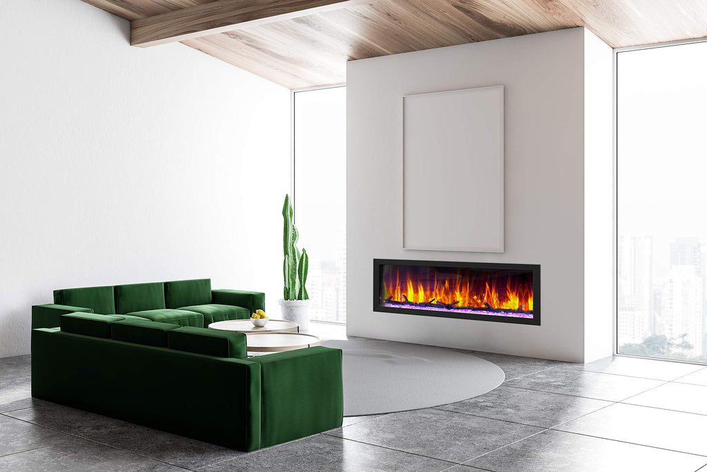 Dynasty LED Smart Control Flush-Mount Electric Fireplace