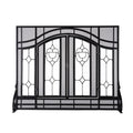 Plow & Hearth Floral Fireplace Screen with Doors